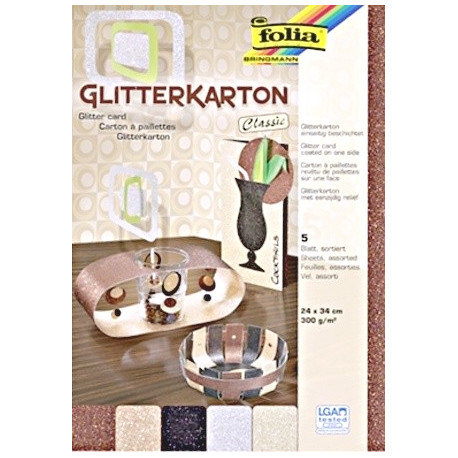 Glitter karton - sada Classic