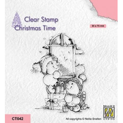 Transp.razítko Vánoční čas - doručené dárky (Nellie´s Choice)