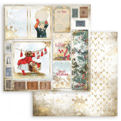 Romantic Christmas, kartičky 30,5x30,5 scrapbook