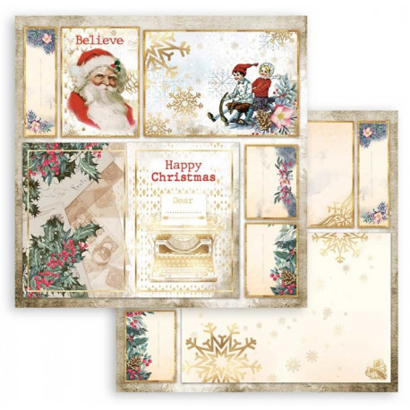 Romantic Christmas, Santa 30,5x30,5 scrapbook