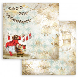 Romantic Christmas, ponožky 30,5x30,5 scrapbook