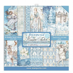 Sada papírů 15,2x15,2 190g Winter Tales
