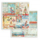 Sada papírů 15,2x15,2 190g Christmas Patchwork