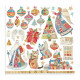 Sada papírů 15,2x15,2 190g Christmas Patchwork