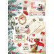 Papír rýžový A4 Romantic Christmas, pohlednice