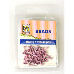 Brads 3mm, 40ks - pink (Nellie´s Choice)