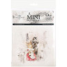 Set 6ks rýžových papírů - Vánoční obrázky s myškami (14,8x14,8cm)