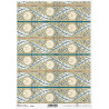 Papír rýžový A4 Art Deco, tapetový vzor pampeliška