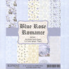 Sada papírů 15x15 170g Blue Rose Romance (REPRINT)