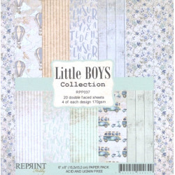 Sada papírů 15x15 170g Little Boys (REPRINT)