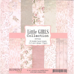 Sada papírů 15x15 170g Little Girls (REPRINT)