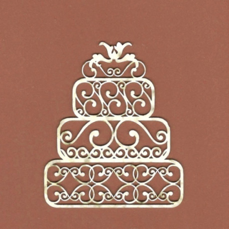 Slavnostní dort - 1ks chipboards