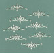 Ornament s vločkou - 8ks chipboards