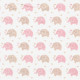 Mini sloni, růžový 33x33