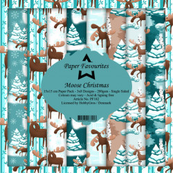 Sada papírů 15x15 Moose Christmas (PF)