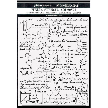 Šablona 3D 20x25 - Alchemy, vzorce (KSTD097)