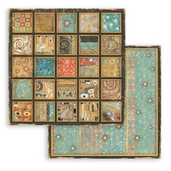 Klimt, čtverečky 30,5x30,5 scrapbook