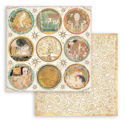 Klimt, kulaté obrázky 30,5x30,5 scrapbook