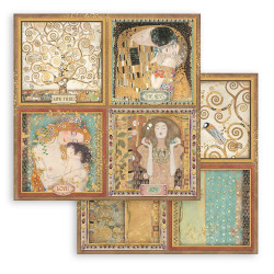 Klimt, 4 obrázky 30,5x30,5 scrapbook