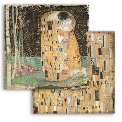 Klimt, Polibek 30,5x30,5 scrapbook