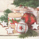 Vánoční dekorace se svíčkou 33x33