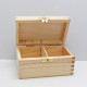 Dřevěná krabička na čaj - 2 komory
