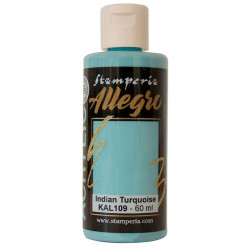 Akryl.barva Allegro 60ml - Indian Turquoise (Stamperia)