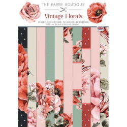 Sada papírů A4 Vintage Florals (CW)