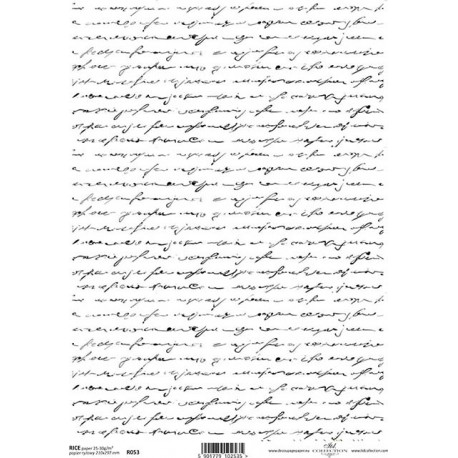 Papír rýžový A4 Písmo na bílé
