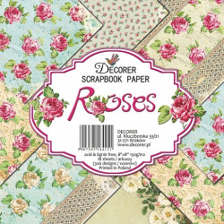 Sada papírů Roses 20x20 (Decorer)