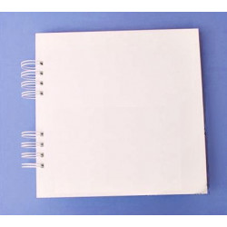 Album se spirálami 20x20cm/10 listů, přírodní bílá