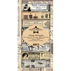 Sada papírů 10x21 Vintage Newspaper (PF)