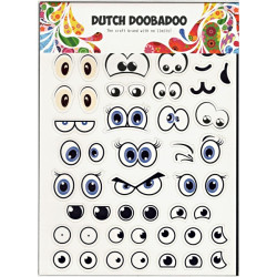 Samolepky - různé oči (Dutch Doobadoo)