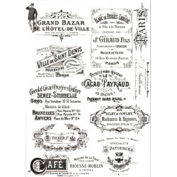 Transfer Me Vintage Text 1, A4 (Dress My Craft)