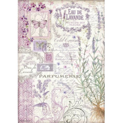 Papír rýžový A4 Provence, kytice