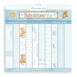 Sada papírů 20,3x20,3 190g Babydream Blue (SBBS56)