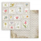 Sada papírů 20,3x20,3 190g Romantic Collection Garden House