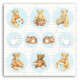 Sada papírů 30,5x30,5 190g Babydream Blue