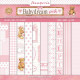 Sada papírů 30,5x30,5 190g Babydream Pink