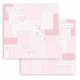 Sada papírů 30,5x30,5 190g Babydream Pink