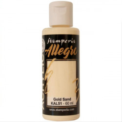 Akryl.barva Allegro 60ml - Gold Sand (Stamperia)