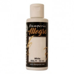 Akryl.barva Allegro 60ml - White (Stamperia)