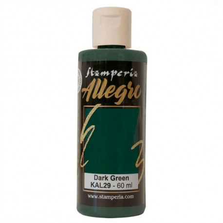 Akryl.barva Allegro 59ml - Dark Green (Stamperia)