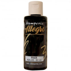 Akryl.barva Allegro 60ml - Black (Stamperia)