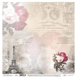 Růže, Eiffelovka - scrap.papír 315x32,5 200g