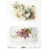 Papír rýžový A4 Jarní květy, třešňové a fialové květy