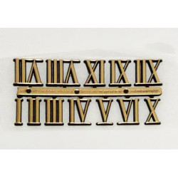 Číslice římské - nalepovací, zlaté 2cm