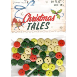 Knoflíčky Christmas Tales 60ks