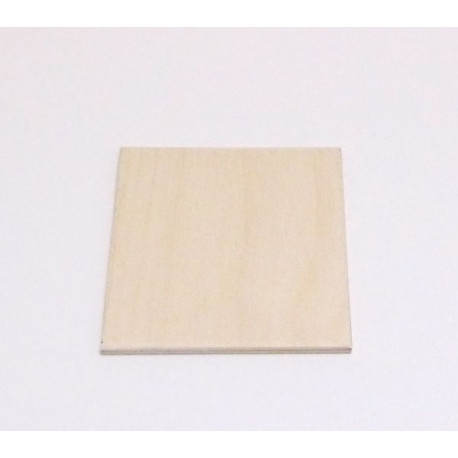 Dřevěná destička čtverec 10x10 rovné okraje