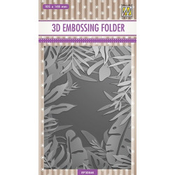 Embossovací kapsa 3D - Rámeček s tropickými listy (Nellie´s Choice)